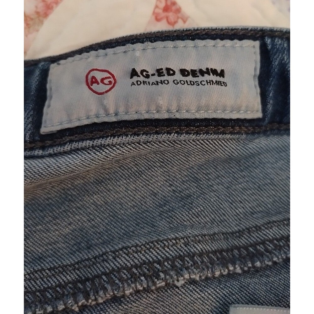 AG Adriano Goldschmied The Prima Ankle Pintucked Cigarette Jeans Women’s 27R - Picture 5 of 11